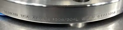KERKAU RAISED FACE FLANGE A/SA182 F304/304L 6 150 STAINLESS 1D-55