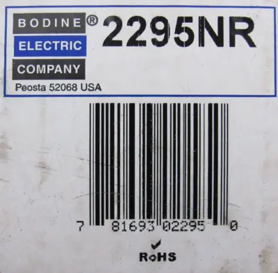 NEW BODINE ELECTRIC 34R6BFPP MOTOR 2295NR