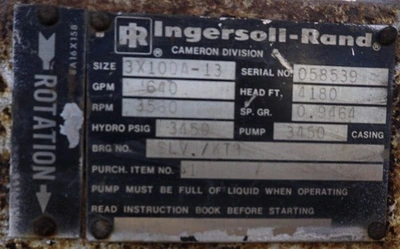 USED INGERSOLL RAND 3X10DA-13