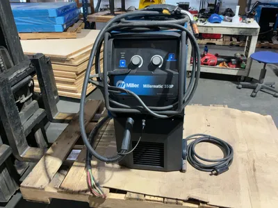 Used MILLER MILLERMATIC 350P INDUSTRIAL-GRADE, MULTI-PROCESS PULSED MIG WELDER Mig Welders Michigan US | Miedema Asset Management Group #1423460