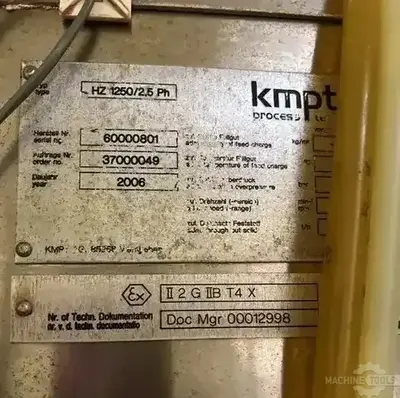 USED 2006 KMPT HZ1250/2.5 PH
