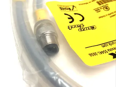 NEW TURCK EUROFAST DOUBLE ENDED CABLE M12 STRAIGHT U-05661