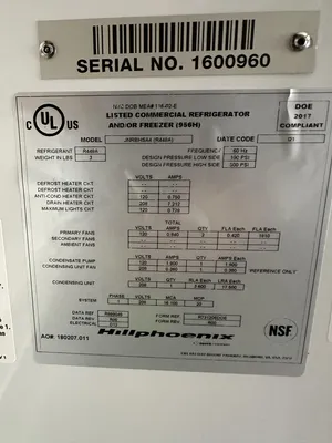 USED 2021 Hill Phoenix JNRBHSA-4