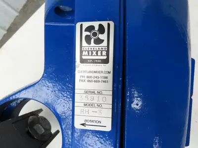 Cleveland RH-3 Clamp Tank Mixer Agitator 4.5"x 43" Impeller .5Hp 230/460V 3PH