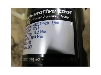 Tech-Motive 48256F-20 Nutrunner Repaired