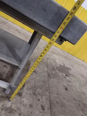 36" X 24" X 5" CHALLENGE GRAY GRANITE SURFACE PLATE ON STAND: STOCK #23417