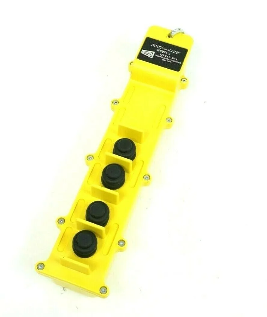 NEW DUCT-O-WIRE MODEL J 4 BUTTON HOIST CRANE SPEED PENDANT