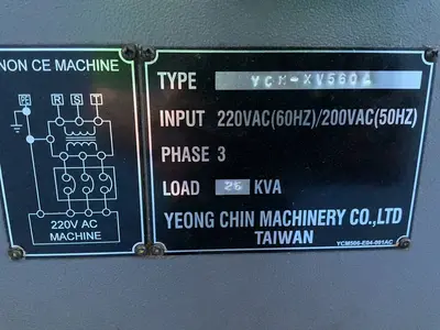 Used YCM XV560A Vertical Machining Centers Ohio US | HGR 24 #1413264