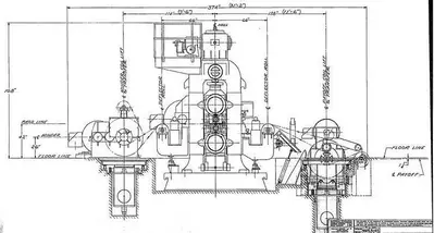 24´´ WIDE WATERBURY FARREL SINGLE STAND 4-HI MILL (USED)