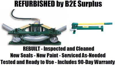 Greenlee 777HC755 16470 1-1/4" - 4" Rigid Conduit Bender, With Hand Hyd Pump [Refurbished]