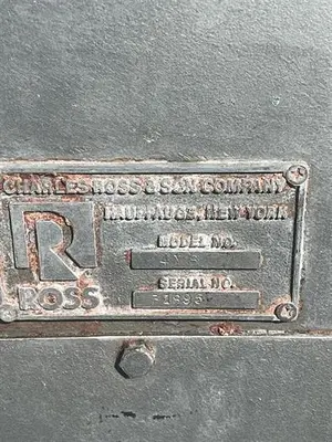 Ross 4" x 8" 3-Roll Refiner