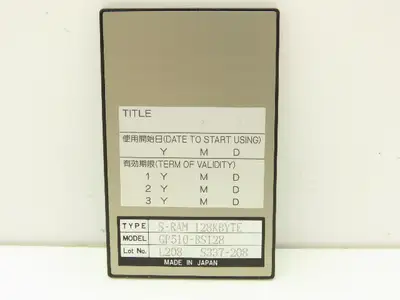 Digital GP510-BS128 S-RAM 128KBYTE IC Memory Card 128 Kilobyte For HMI Panel