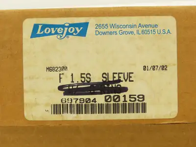 Lovejoy F 1.5S Flanged Gear Coupling Sleeve Exposed Bolt 8 Hole No O-Ring