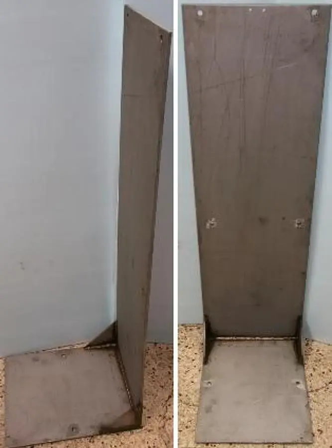 QTY. 1. L SHAPED STAINLESS STEEL PLATE 42 &frac14;...