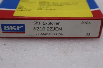 NEW SKF 6210 2ZJEM Ball Bearing 62102ZJEM 6210-2ZJEM STK L216CC
