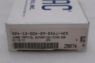 NEW MAC VALVES INC 52A-13-00A-DM-DDAJ-4KD SOLENOID VALVE STOCK H1204