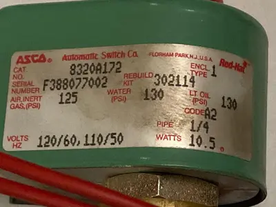 New | in-Stock ASCO 8320A172 Solenoid Valves Ohio US | Surplus Asset Holdings #1246776