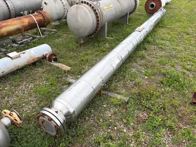 2003 AMBASSADOR HEAT TRANSFER CO. 186 SQ. FT. Wymienniki ciepła płaszczowo-rurowe ze stali ko (0-399 stóp kw.) | Perry Equipment (12)