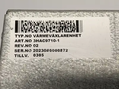 3HAC9710-1 | ABB  Rev 02 Heat Exchanger Unit - Used