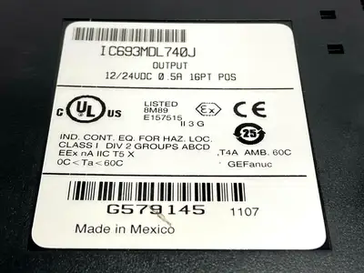 Used GE Output 12/24VDC 0.5A 16 PT NO COVER PLC Input & Output Michigan US | Maverick Industrial Sales #1392907