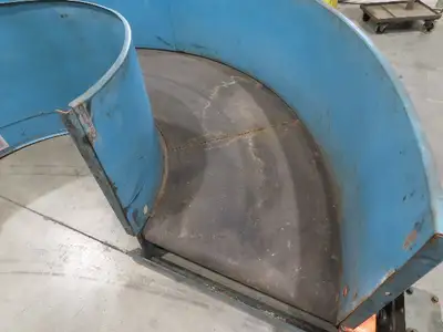 Portec Flomaster 30"W x 180° Curve Belt Conveyor 1Hp 230/460V 3PH 80 FPM