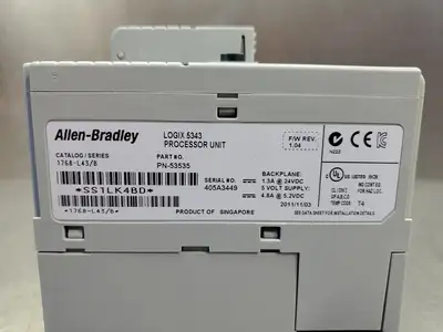 USED ALLEN BRADLEY 1768-L43 Ser B Logix 5343 Processor Module, F/W 1.04