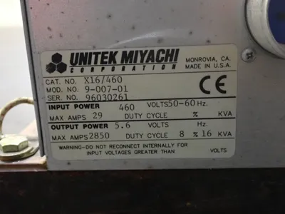 USED UNITEK MIYACHI 900701