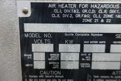 Used THERMON FX5-SD-480360-350-W Heaters Ohio US | Aucto #1306532