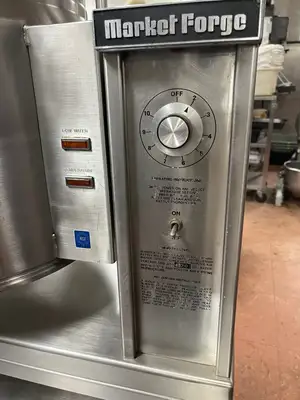Used Crown Used Crown Market Forge EC-10 Electric 10 Gallon Tilting Jacketed Steam Kettle 240V 3 Ph Cooking Kettles Illinois US | Falcon Restaurant Supply #1375750