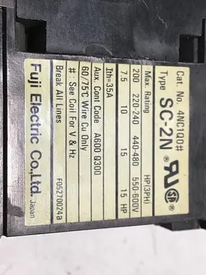 USED FUJI ELECTRIC SC-2N TR-2N/3