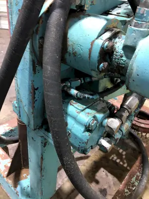 5" PIPE PECK-O-MATIC HYDRAULIC BUCK-ON / BREAK-OUT MACHINE FOR THREADED PIPE: STOCK #16528