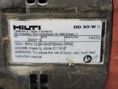 USED HILTI DD 30-W
