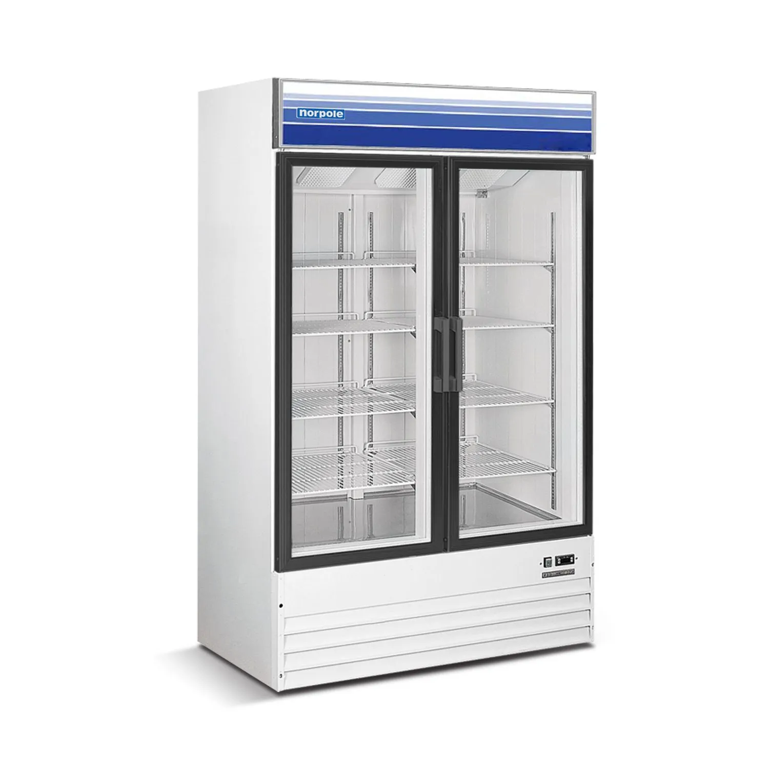 126-0010 Norpole NPGR2-S 2 Door Self Contained Cooler Refrigerator