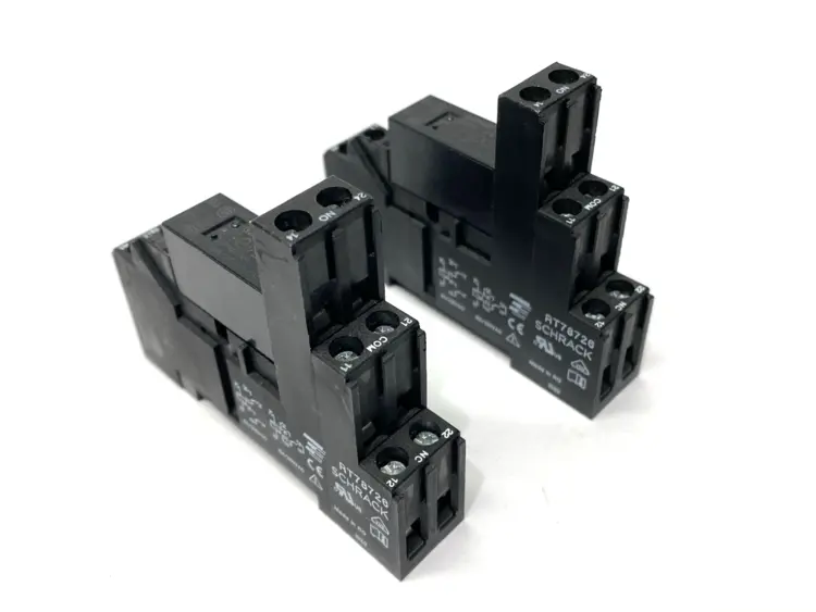 Used SCHRACK SOCKET BASE W/ OMRON G2RL-24 RELAY 12VDC LOT OF 2 Relays & Switches Michigan US | Maverick Industrial Sales #1092191