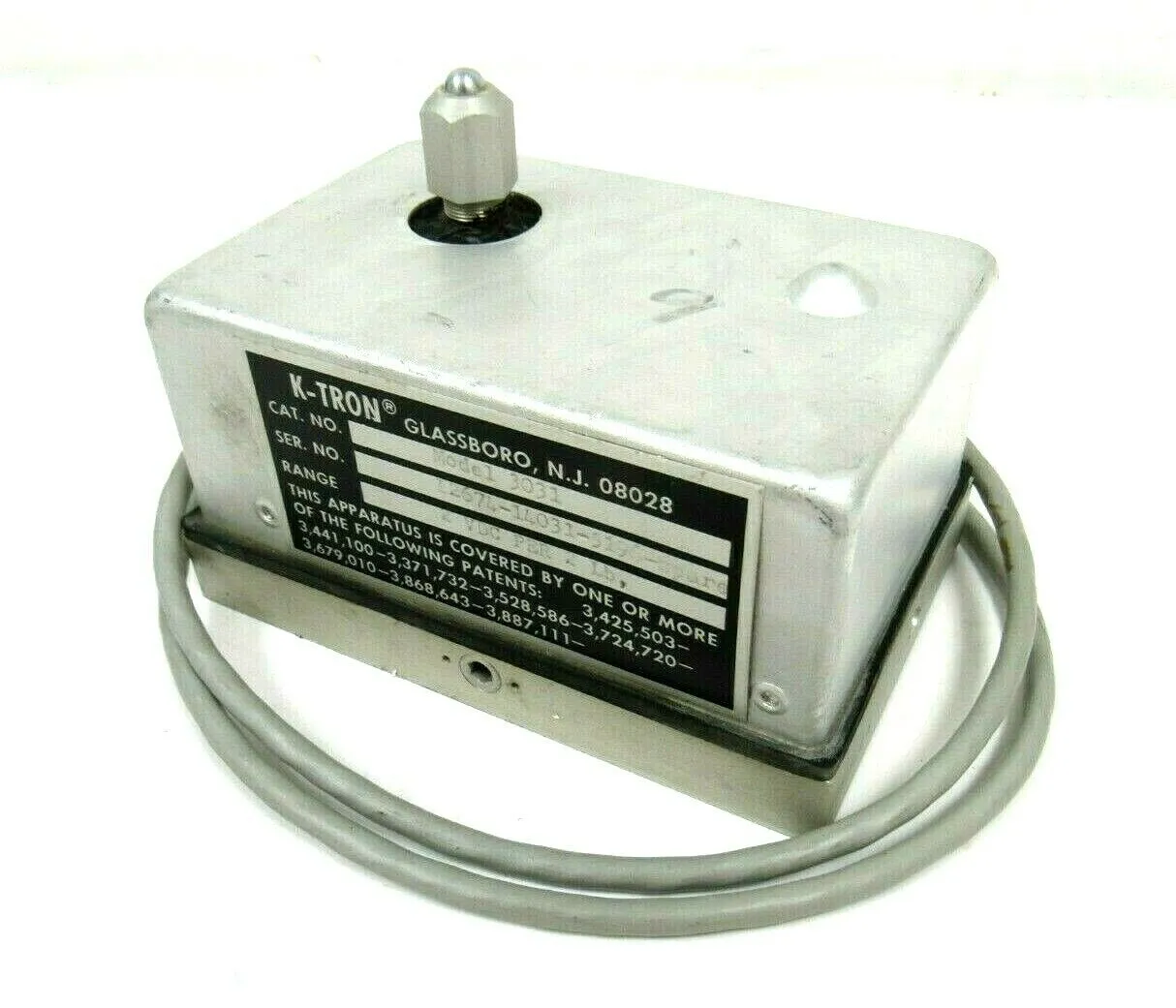 USED K-TRON 3031 LOAD CELL 2 VDC PER 2 LB