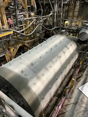 Regrind Ball Mill 2 m x 3.4 m w/ Gear Reducer & 160 kW Motor