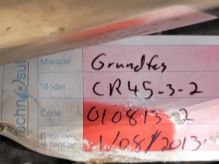 New | in-Stock 2013 GRUNDFOS CR45-3-2 Parts (Hydraulics and Pneumatics) British Columbia CA | Lenmark #479319