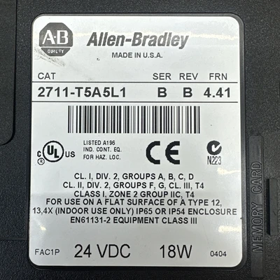 USED Allen-Bradley 2711-T5A5L1
