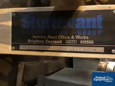 USED Sturtevant Sturtevant Engineering Dust Collector, Model MB4