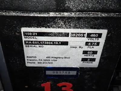 USED RAPID 15021