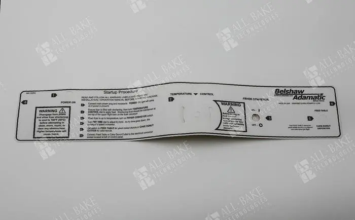 Startup Procedure Label -BELMK-0265