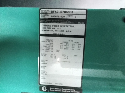 Used CUMMINS _UNKNOWN_ Generators Texas US | Apollo Electric #1514347