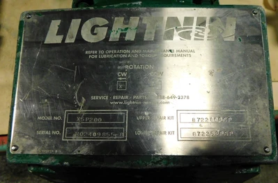 USED LIGHTNIN PORTABLE MIXER X5P200