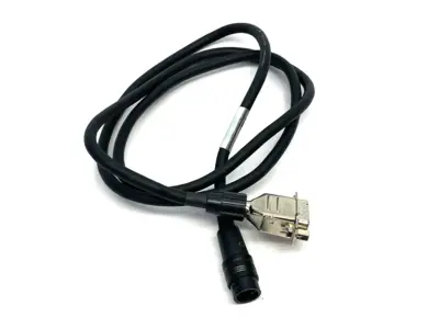 USED KEYENCE NETWORK CONVERSION CONTROLLER CABLE, ROUND CONNECTOR