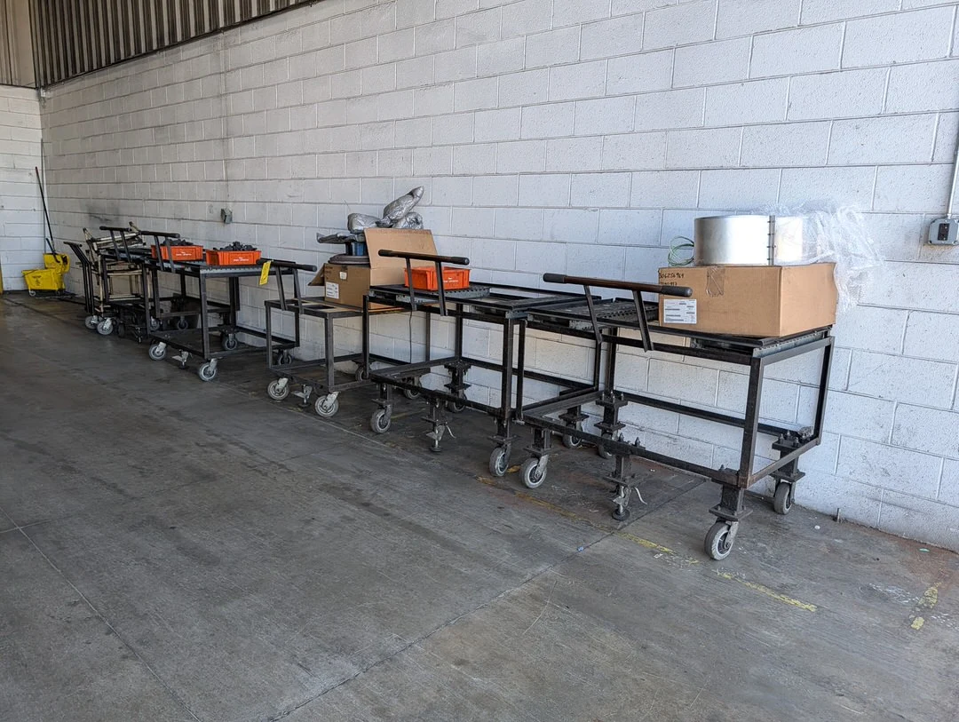 (6) Assorted Material Carts (Contents Excluded)