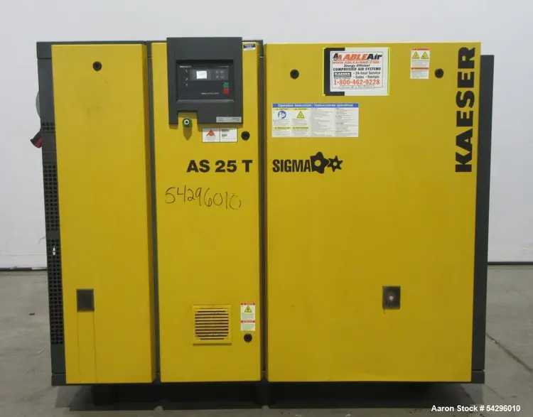 Used KAESER AS 25 T Rotary Screw & Sliding Vane Air Compressors Illinois US | Aaron Equipment #787353