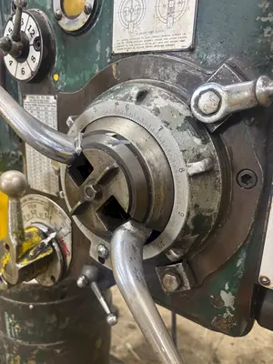 4' ARM x 9" CARLTON MODEL #1A POWER RADIAL ARM DRILL: YOBRO #24007