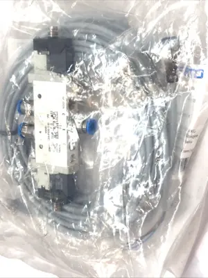 USED FESTO AIR SOLENOID VALVE W/ CONNECTING CABLE