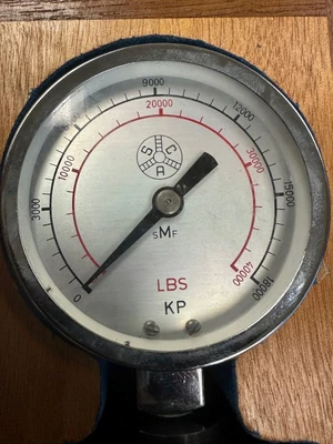 SCA SKAND 40,000LBS. LATHE CHUCK FORCE GAGE