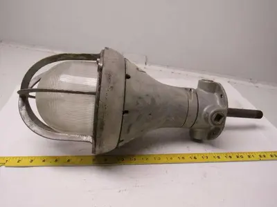 Crouse Hinds  Vintage Electric Light Fixture For Hazardous Locations 9" Dia.